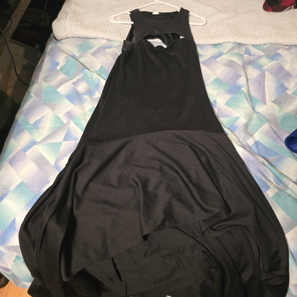 VENUS Black High Low Dress